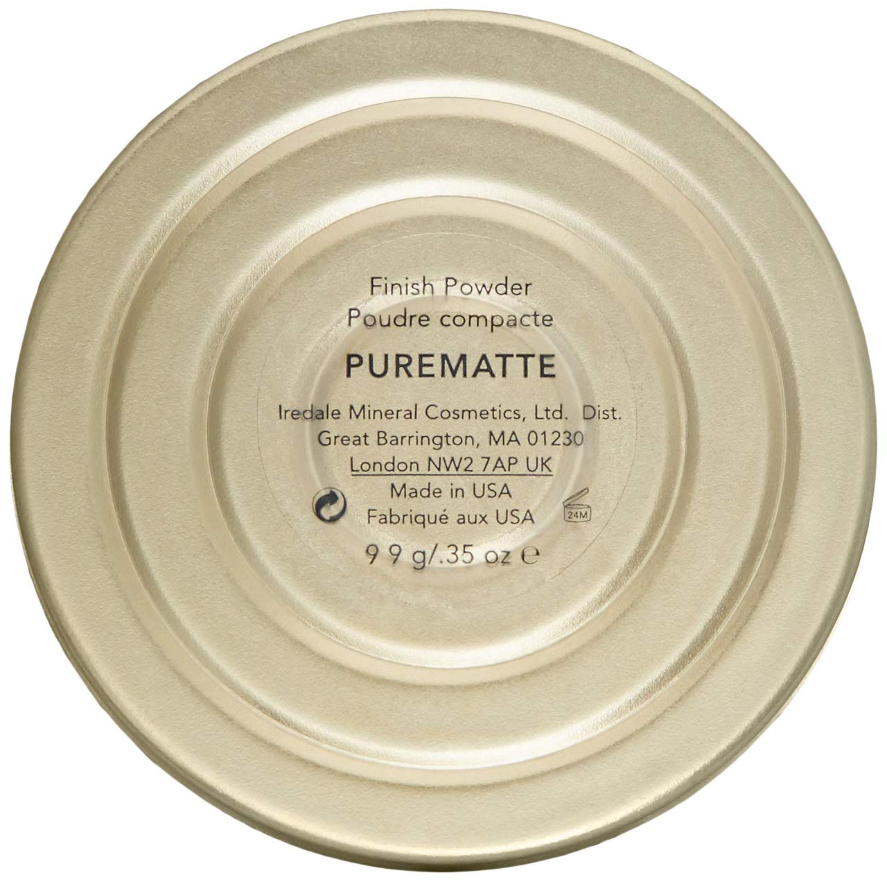 Jane Iredale harina de arroz absorbe grasa para un acabado mate estable.
