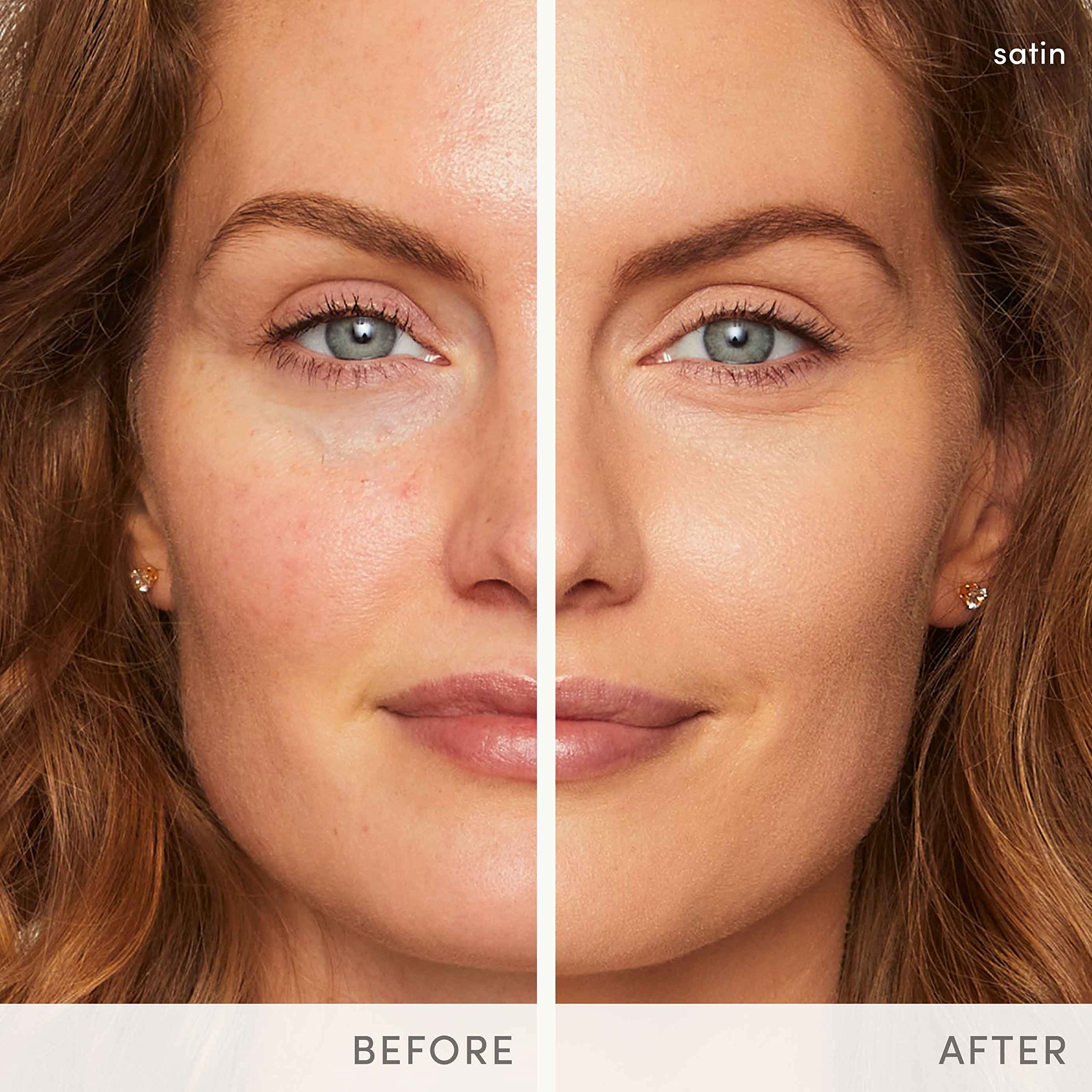 Aplicación suave de Jane Iredale PurePressed Base para un acabado natural.