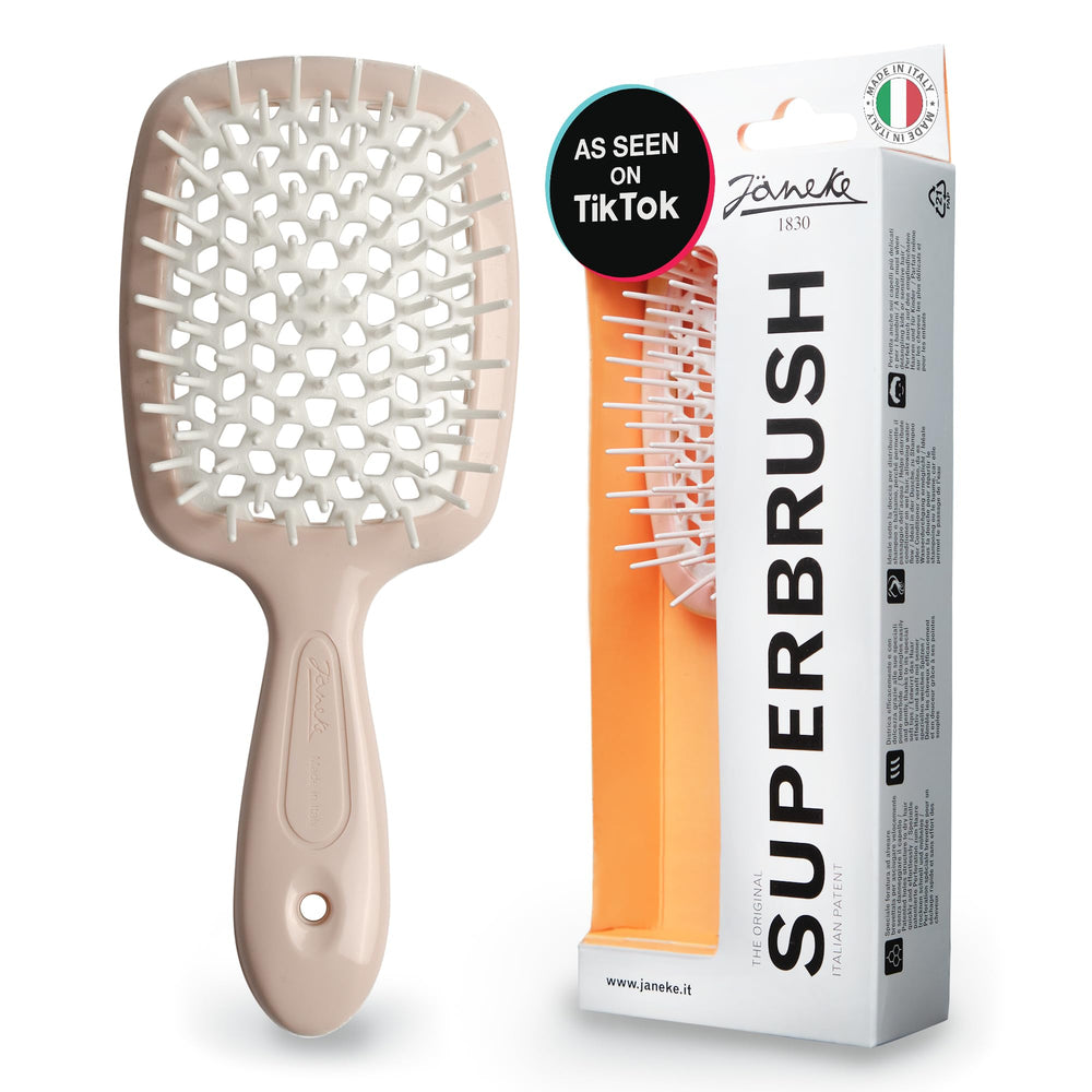 Janeke Superbrush desenredado suave facilita peinado sin tirones.