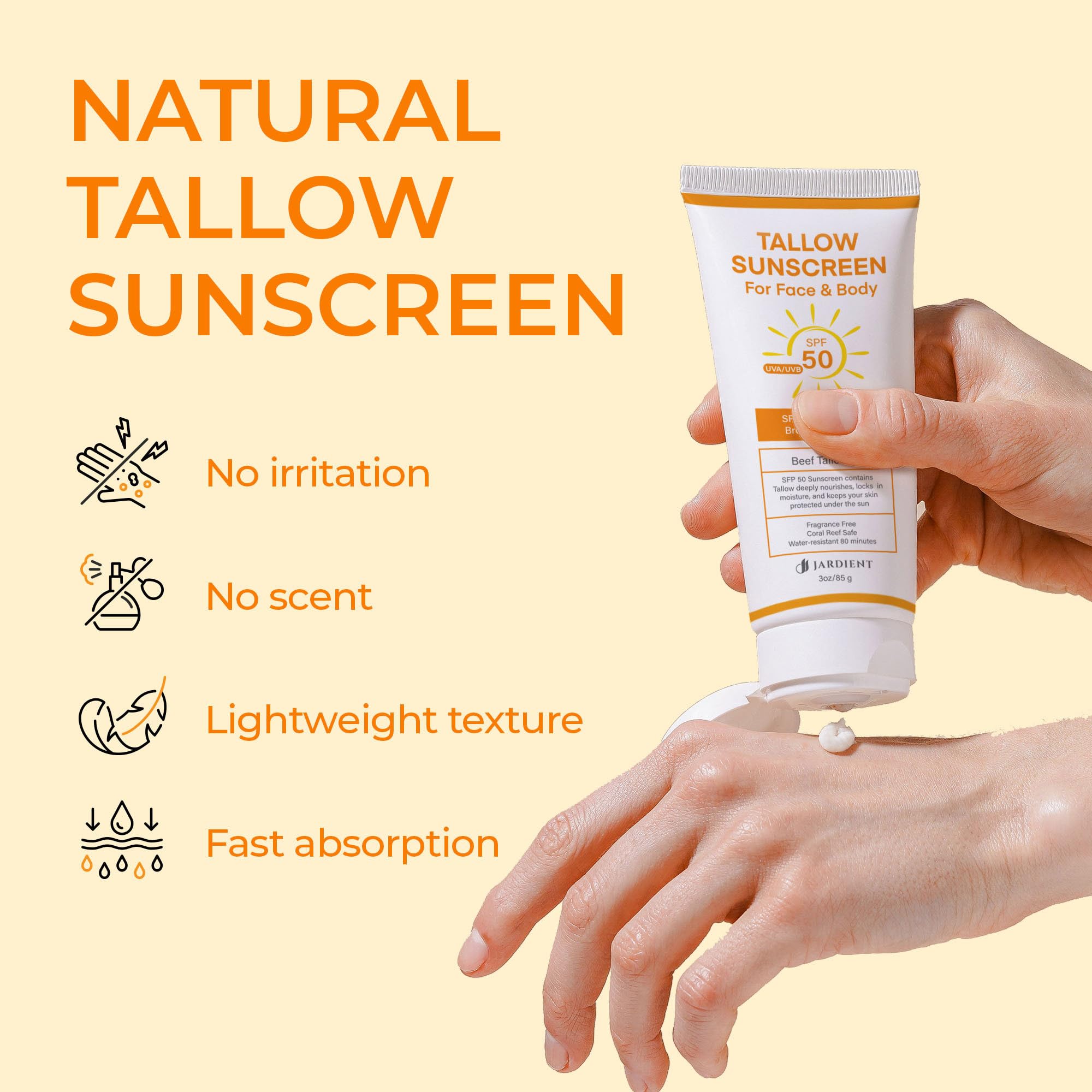 Jardient protector solar, aplicación en piel, acabado suave sin grasa y protección duradera