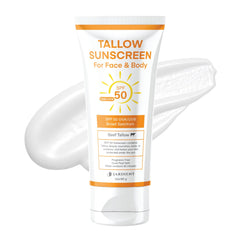 Jardient protector solar con sebo de vaca en envase, protección SPF 50 para uso diario