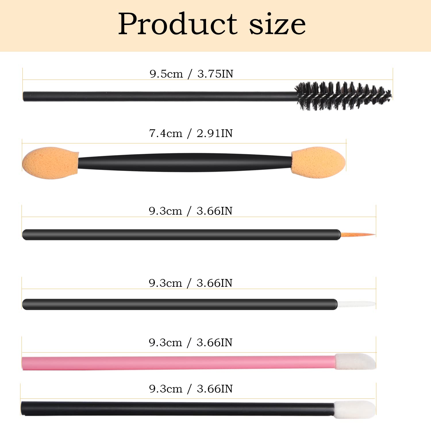 JASSINS aplicadores de labios desechables, confortables para pruebas de color.
