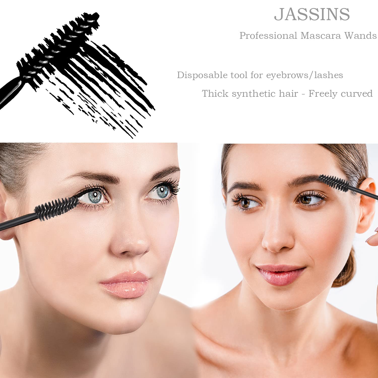 JASSINS aplicadores de sombra desechables, perfectos para combinar tonos sin contaminación.