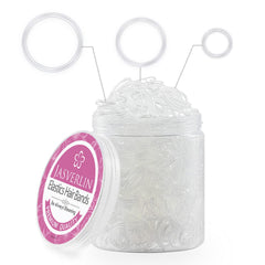 JASVERLIN elásticos transparentes, paquete de 2000, ideales para peinados elegantes y duraderos.