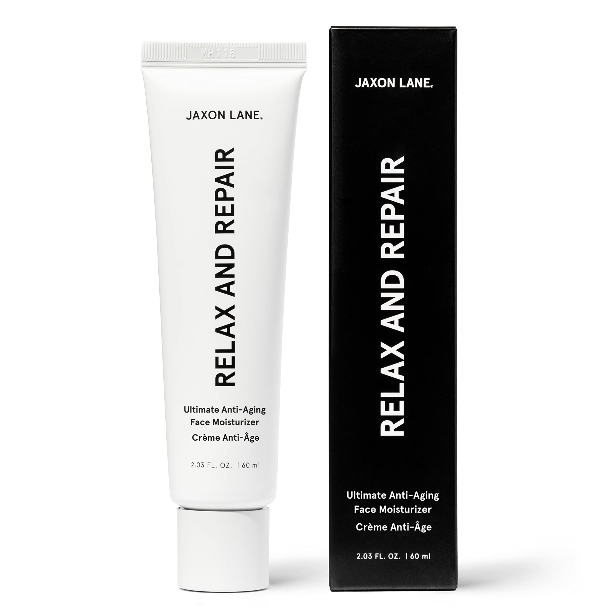 JAXON LANE RELAX AND REPAIR, botella de crema antiarrugas para uso diario.