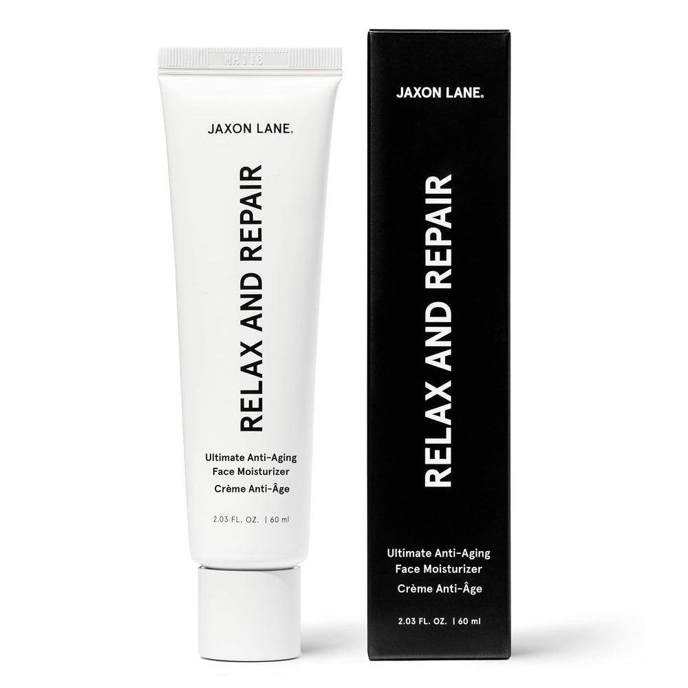 JAXON LANE RELAX AND REPAIR, botella de crema antiarrugas para uso diario.