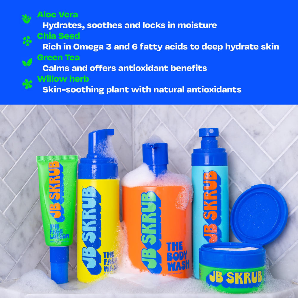JB SKRUB bruma corporal cítrica, desodorante natural para fresco durante todo el día.