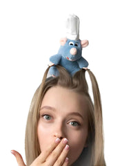 Jeffan diadema ratón peluche, suave y cómodo para cosplay.