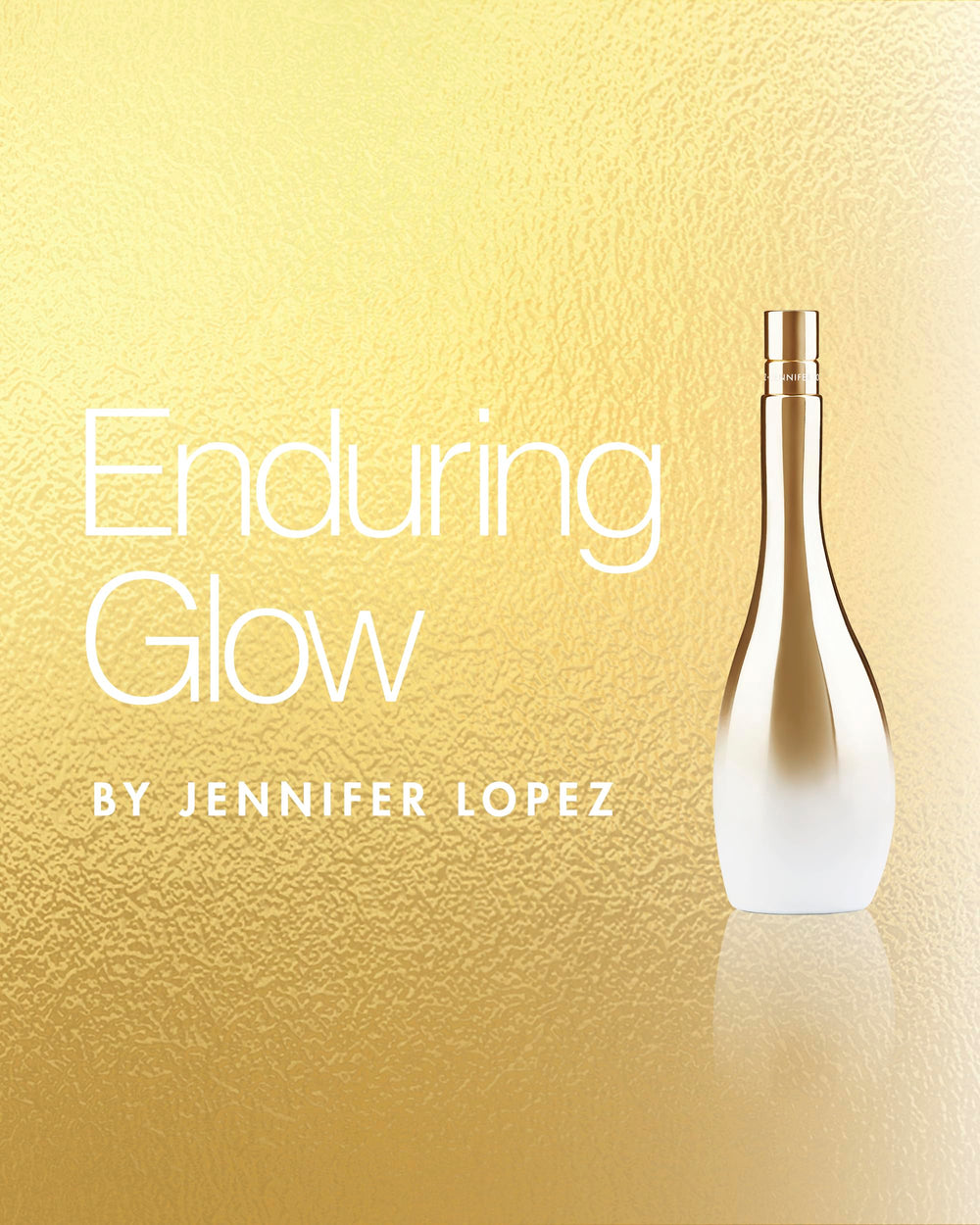 Jennifer Lopez Enduring Glow, envase caja: presentación elegante para regalo.