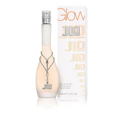 Glow por Jennifer López, etiqueta visible, transmite elegancia para cualquier ocasión.