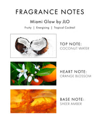 Detalle de frasco de Miami Glow como cristal, ideal para uso cotidiano y estilo.