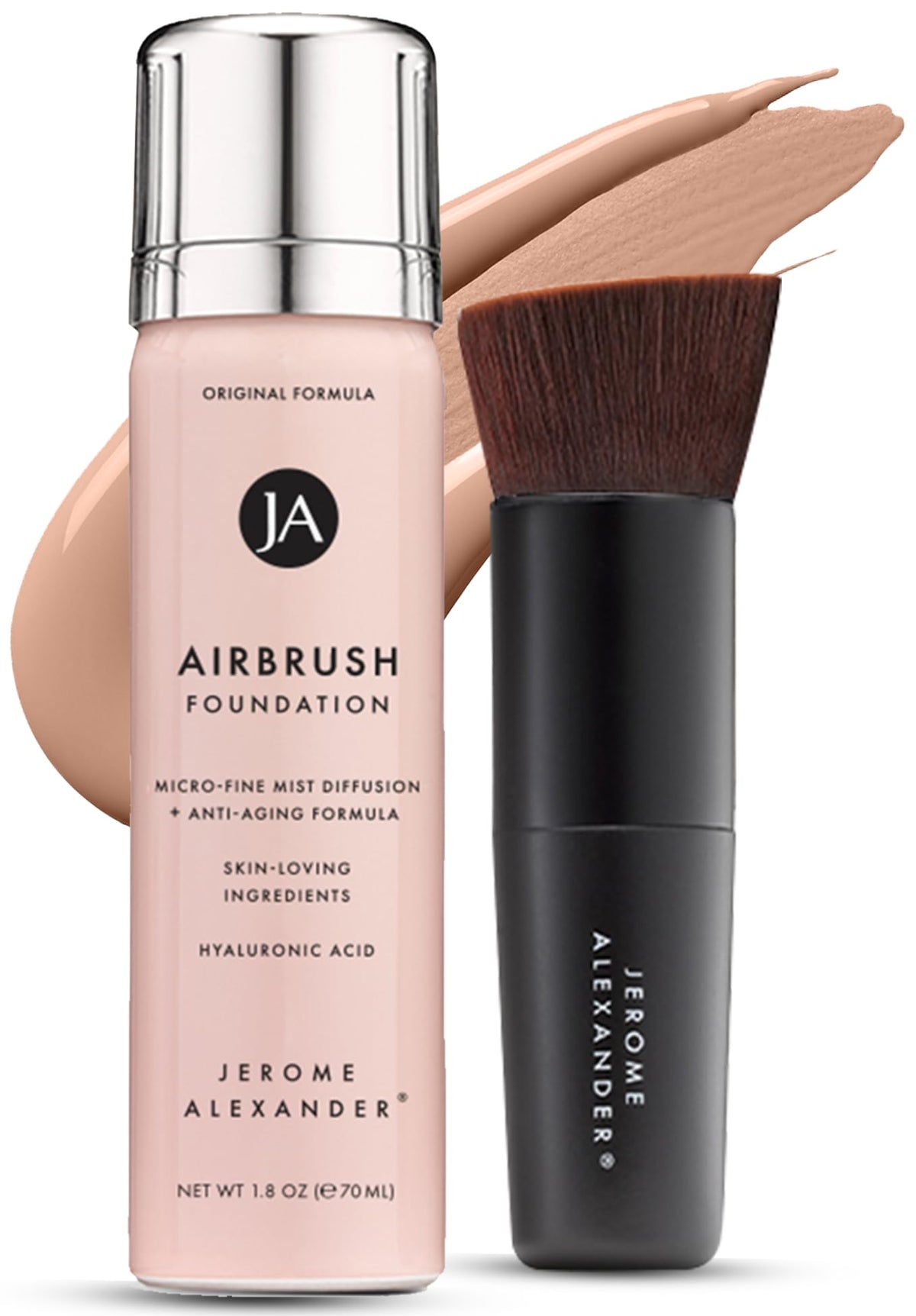 Jerome Alexander MagicMinerals: botella de base aerográfica para acabado suave y duradero.