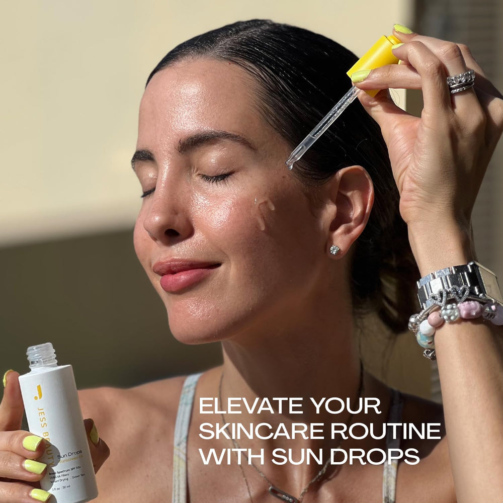 Aplicación rápida de JESS BEAUTY Gotas Solares en la piel