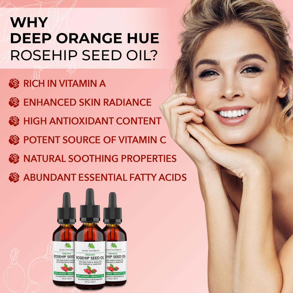 Jeune Naturelle Aceite de Rosa Mosqueta, formato viaje para cuidado móvil de la piel.