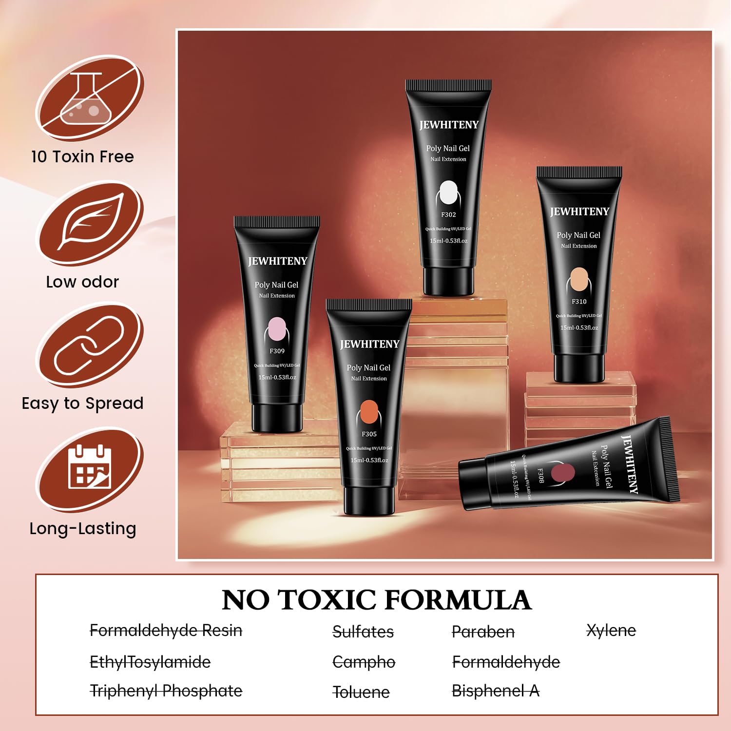 JEWHITENY-formas-duales: formas versátiles para extensiones naturales.
