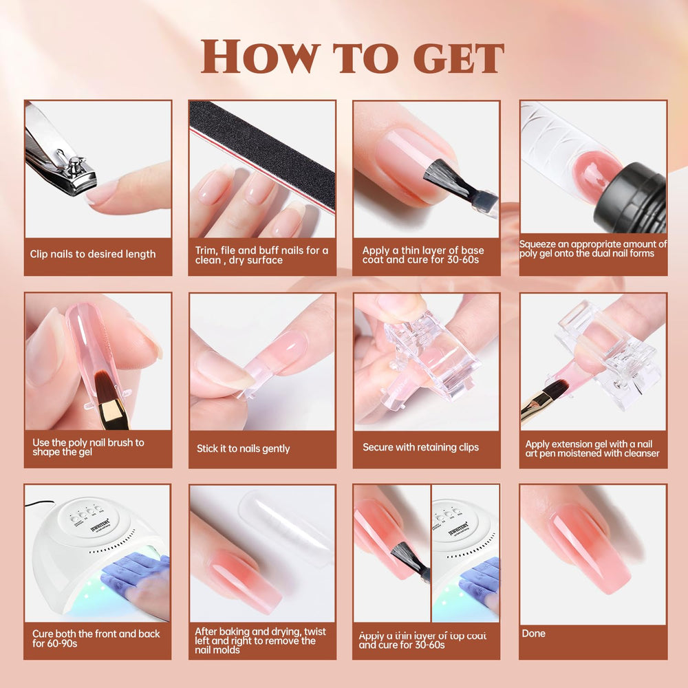 JEWHITENY-pincel-doble: aplicación precisa y suave del gel.