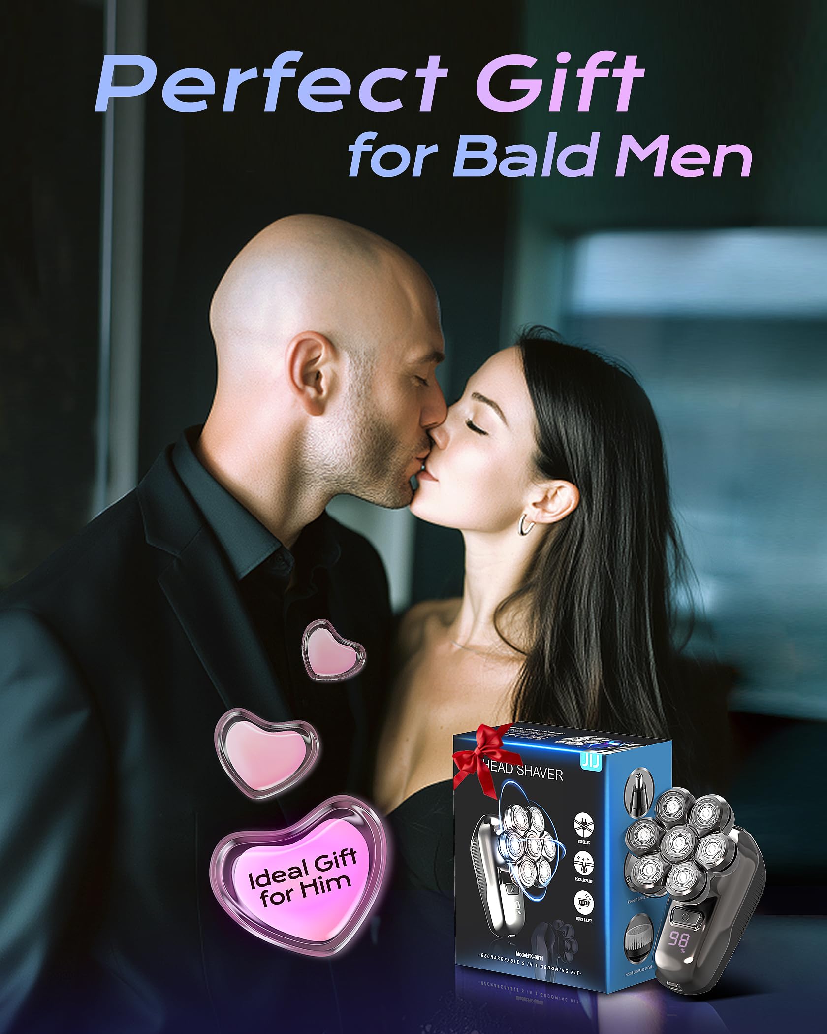 JIJ regalo práctico para hombres calvos que aprecian la conveniencia.