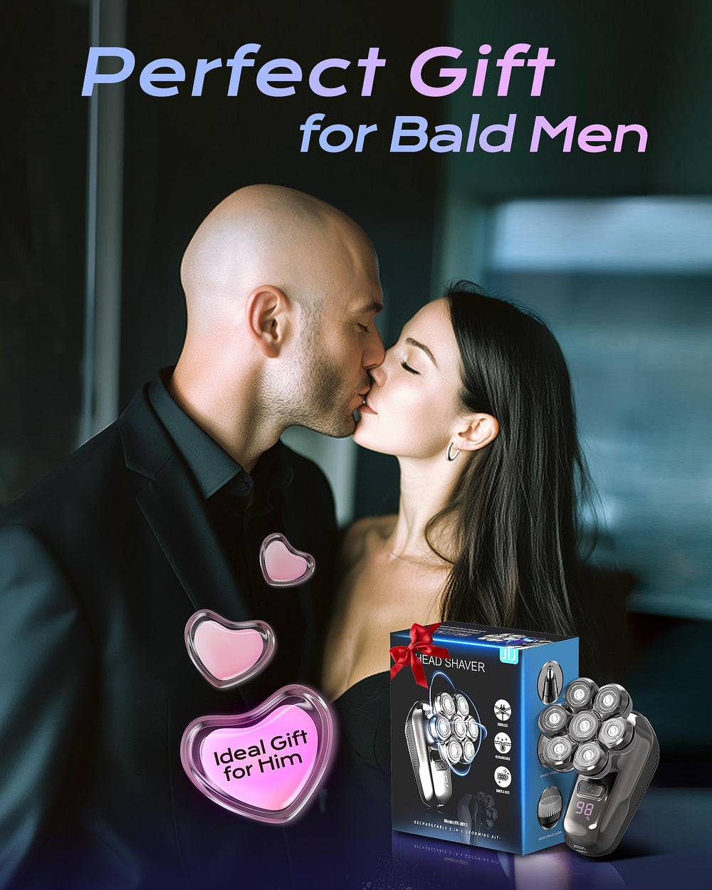 JIJ regalo práctico para hombres calvos que aprecian la conveniencia.