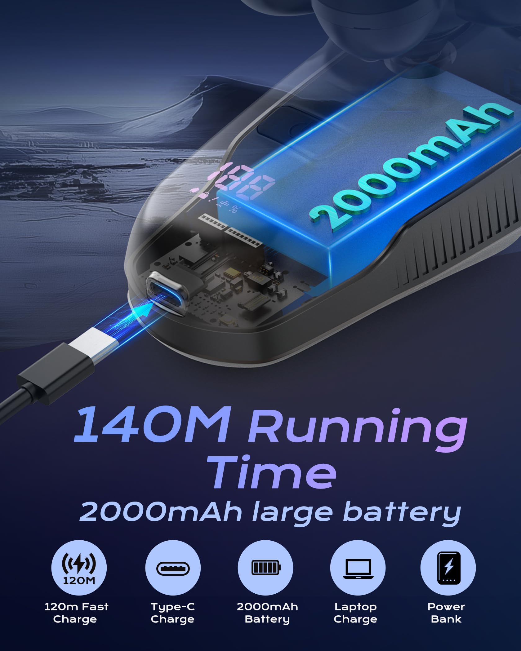 JIJ velocidad turbo para un afeitado eficiente y cómodo.