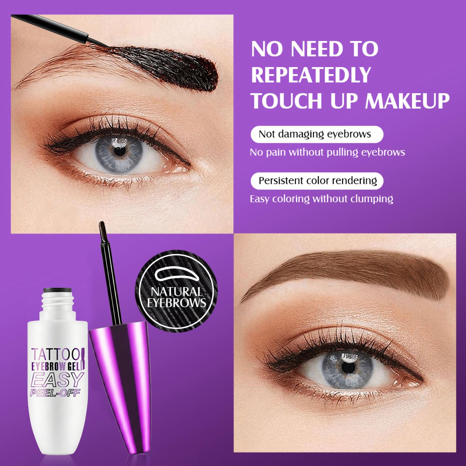JIMYAUQIN compact travel packaging for on-the-go brow touch-ups.