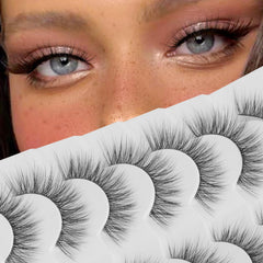 Pestañas postizas Jiocolor esponjosas 3D para look natural