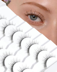 Pestañas de visón Jiocolor con aspecto natural de 9 mm para una mirada suave y definida.