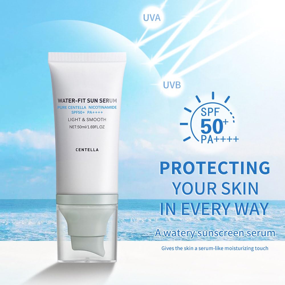 Protección SPF50+ para actividades al aire libre con JISKG Centella Sunscreen.
