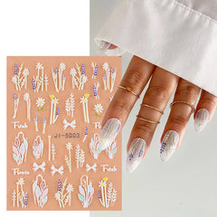 Pegatinas de uñas jmeowio para arte casero fácil.