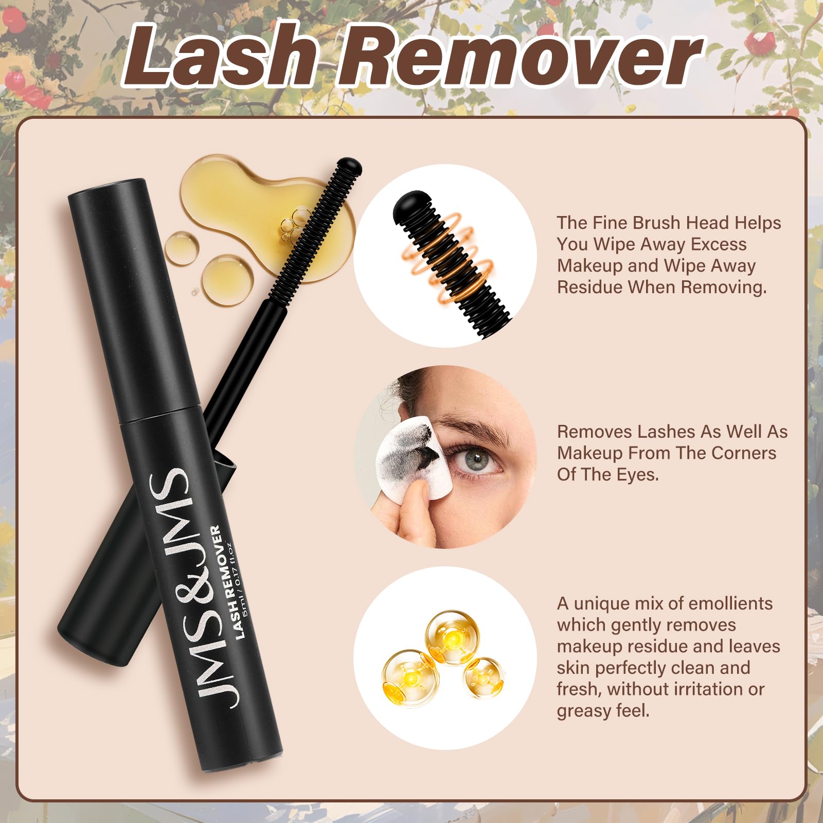 JMS&JMS Venus remover oil makes cleanup quick and gentle