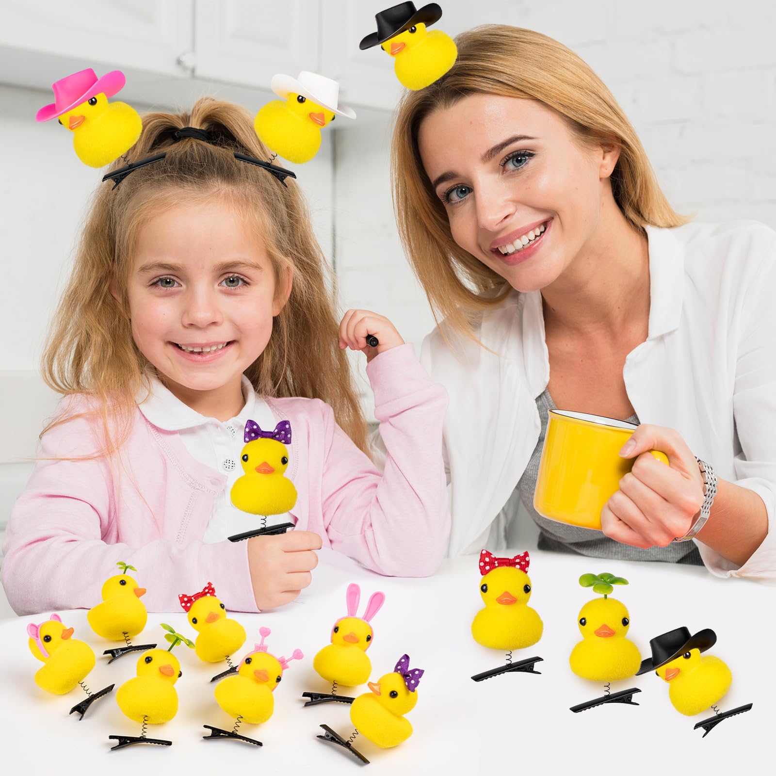 Pinzas JMZYJZH pato amarillo con accesorio 7 perfectas para festivales y celebraciones