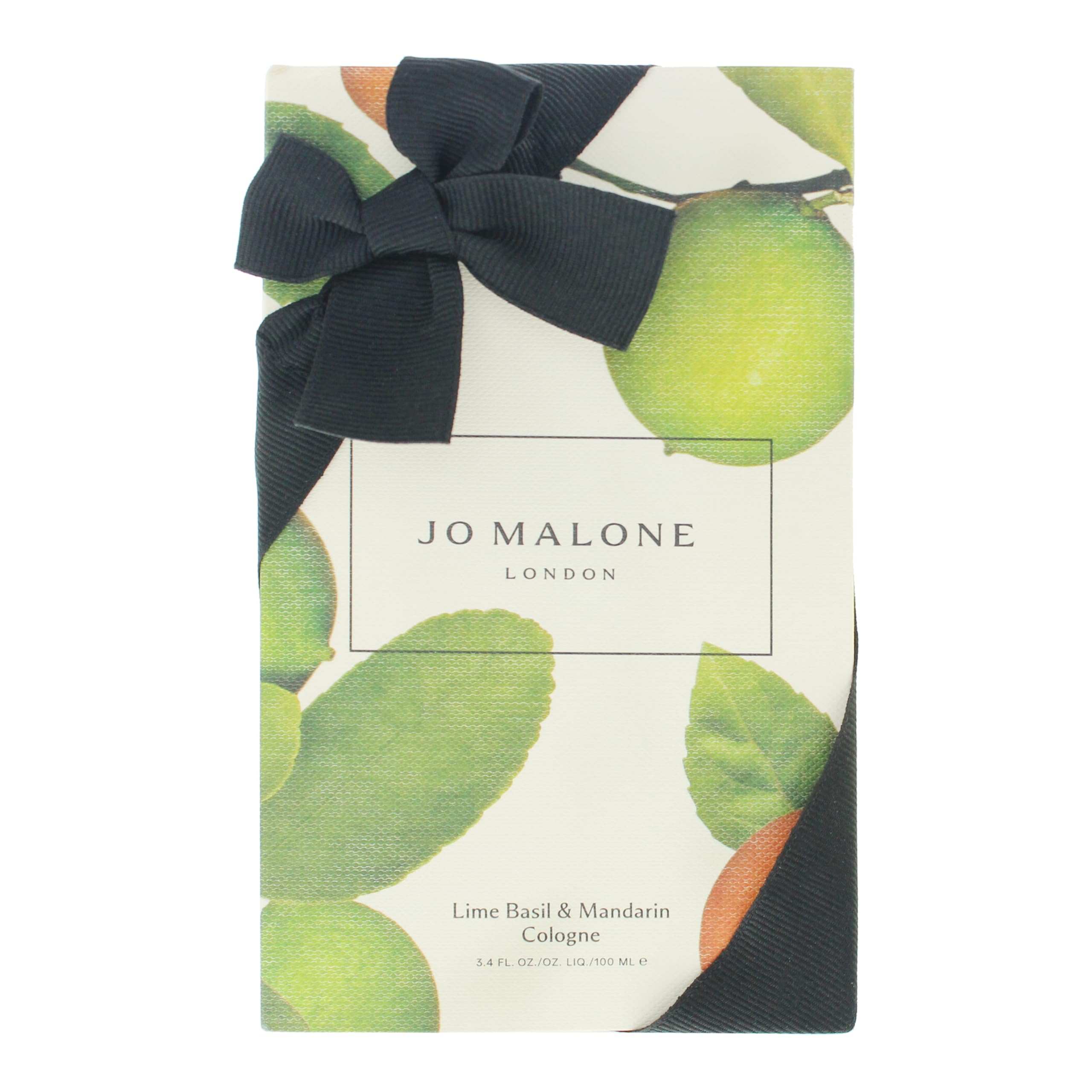 Jo Malone Lime Basil Mandarin, notas-destacadas: albahaca y mandarina en fondo cálido