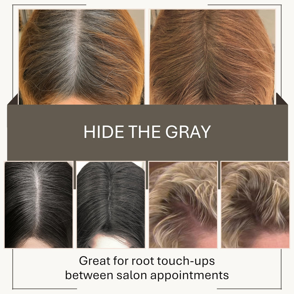 Joan Rivers Great Hair Day: application précise des racines avec le pinceau.