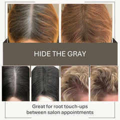 Joan Rivers Great Hair Day: application précise des racines avec le pinceau.