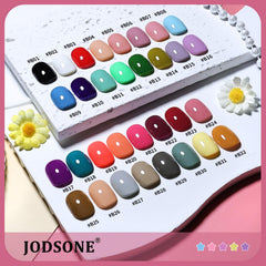 Capa superior gel JODSONE: acabado brillante y sellado.