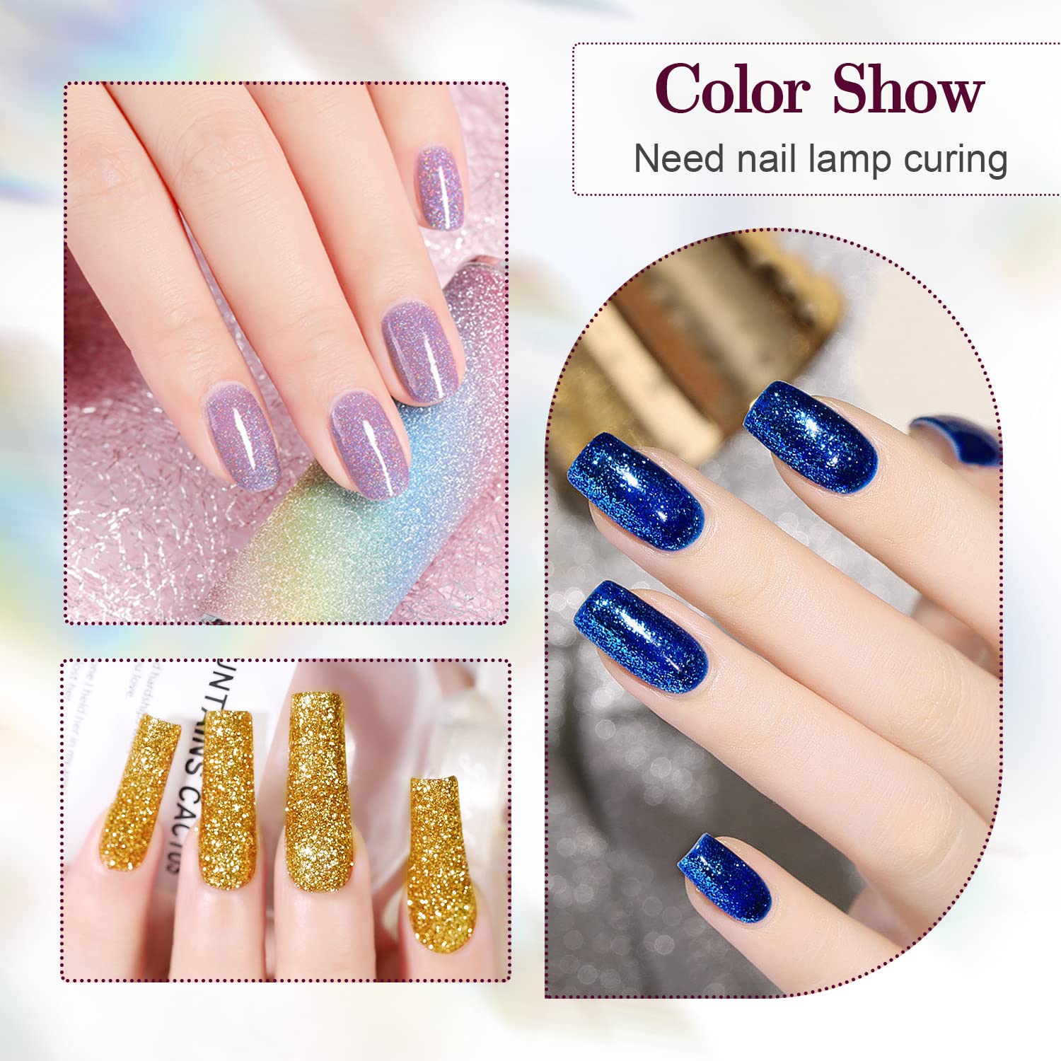JODSONE esmalte con glitter para efectos brillantes