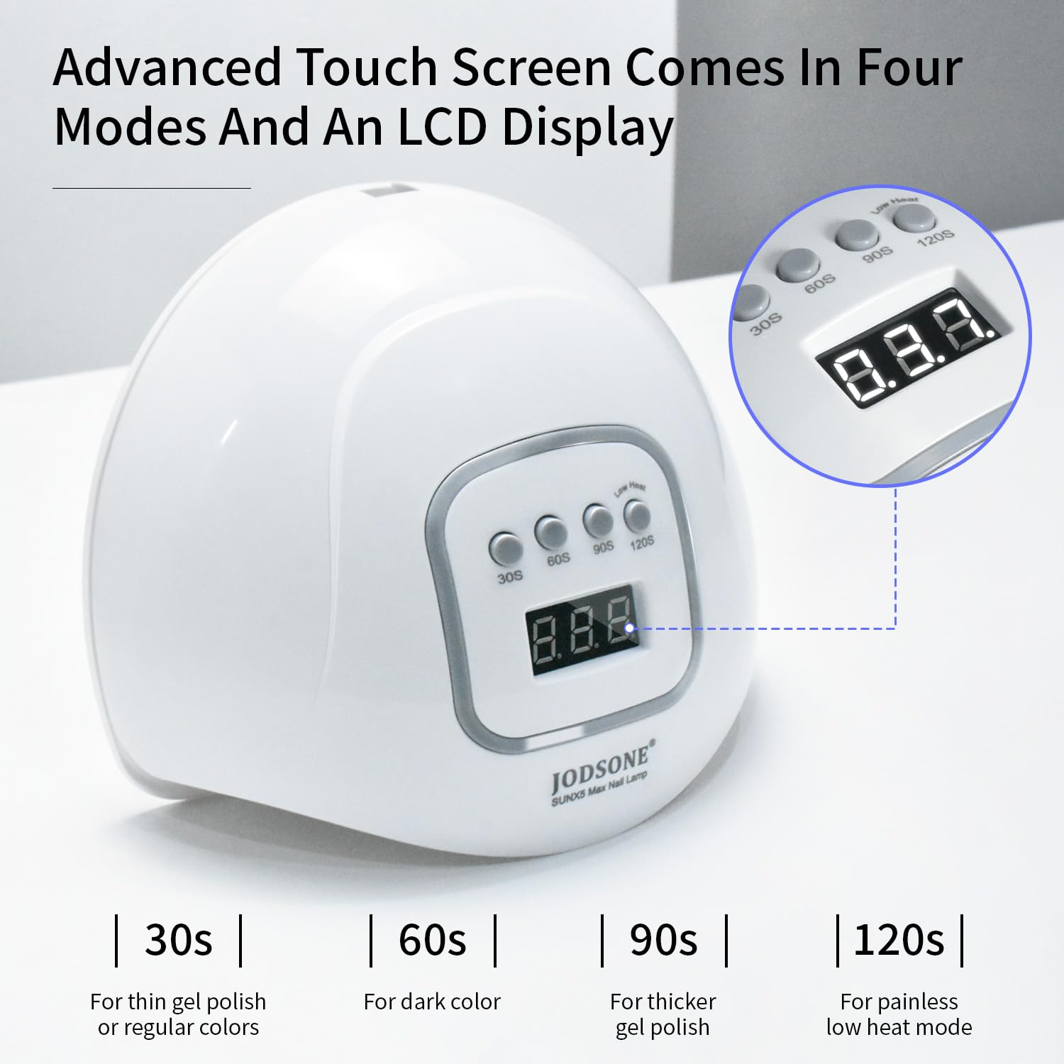 Lámpara JODSONE con sensor automático, fácil de usar.