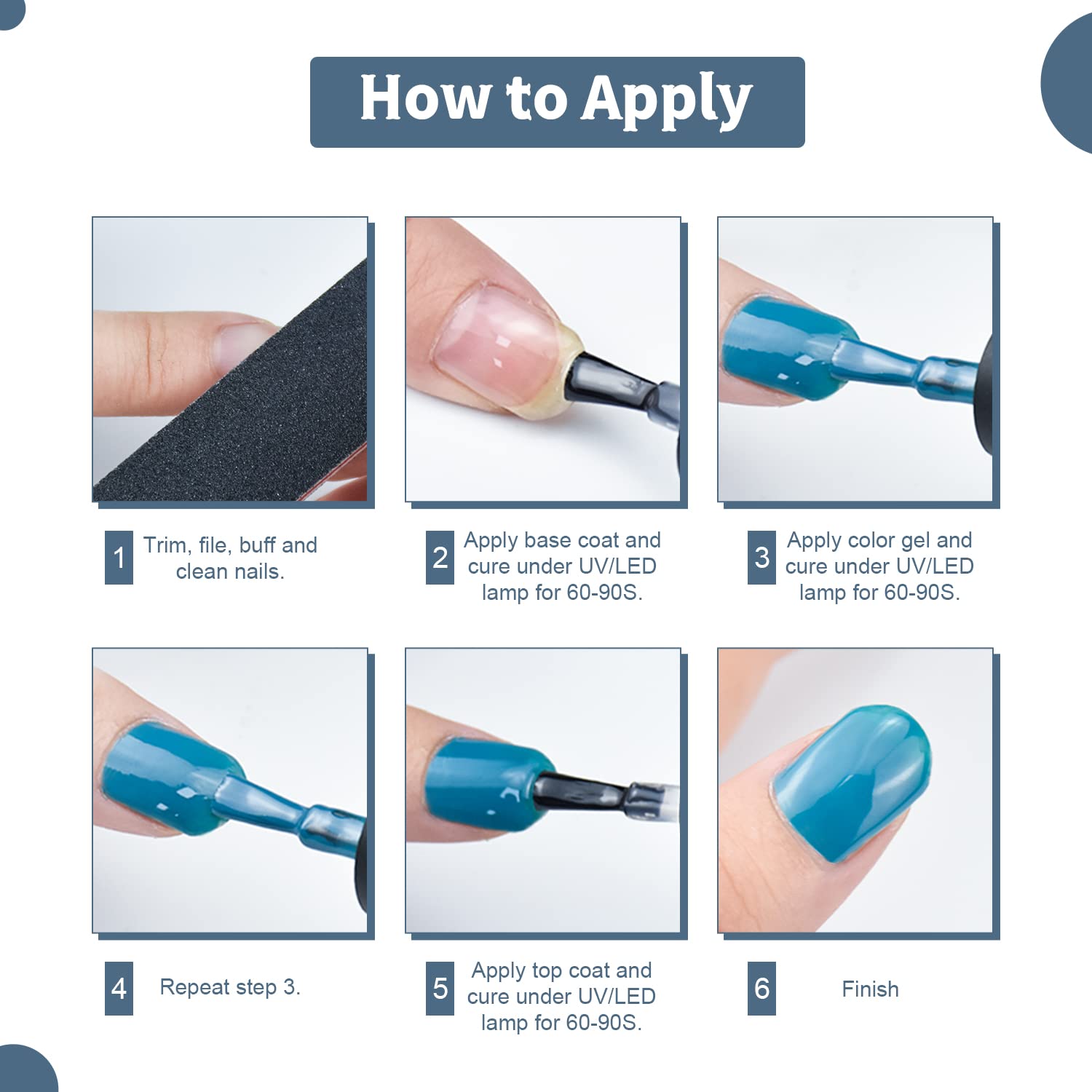 Guide d’utilisation simple inclus avec le kit
