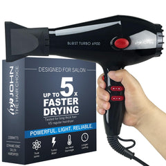 JOHN secador rápido con turbo de 2200W para un secado eficiente
