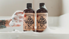 Johnny Slicks Champú: etiqueta detallada muestra ingredientes orgánicos y origen