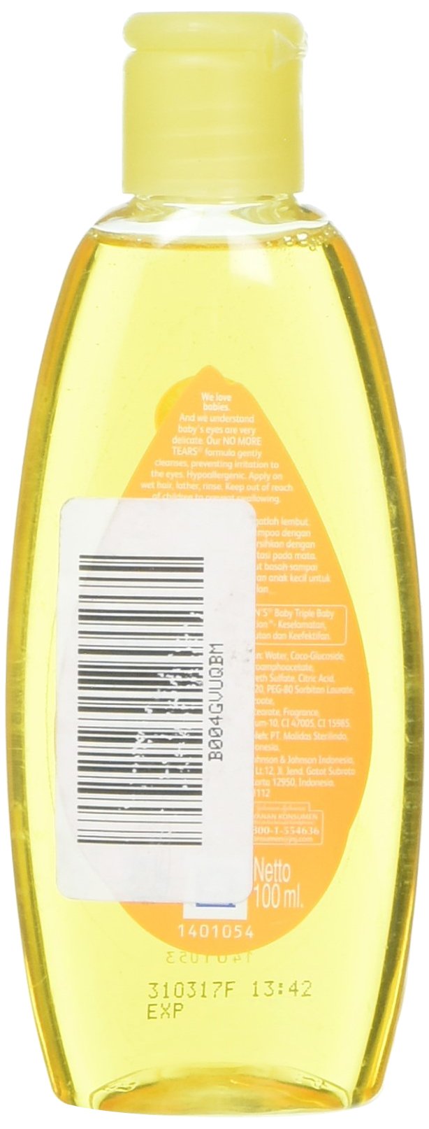 Johnson & Johnson champú bebé, uso suave para cabello y cuero cabelludo del bebé.