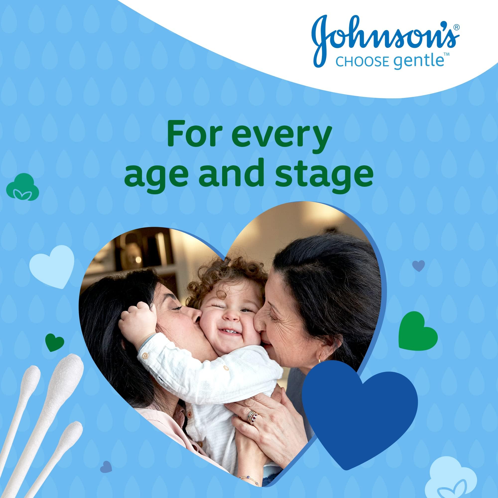Johnson's Baby palitos de algodón para aplicar cremas con precisión