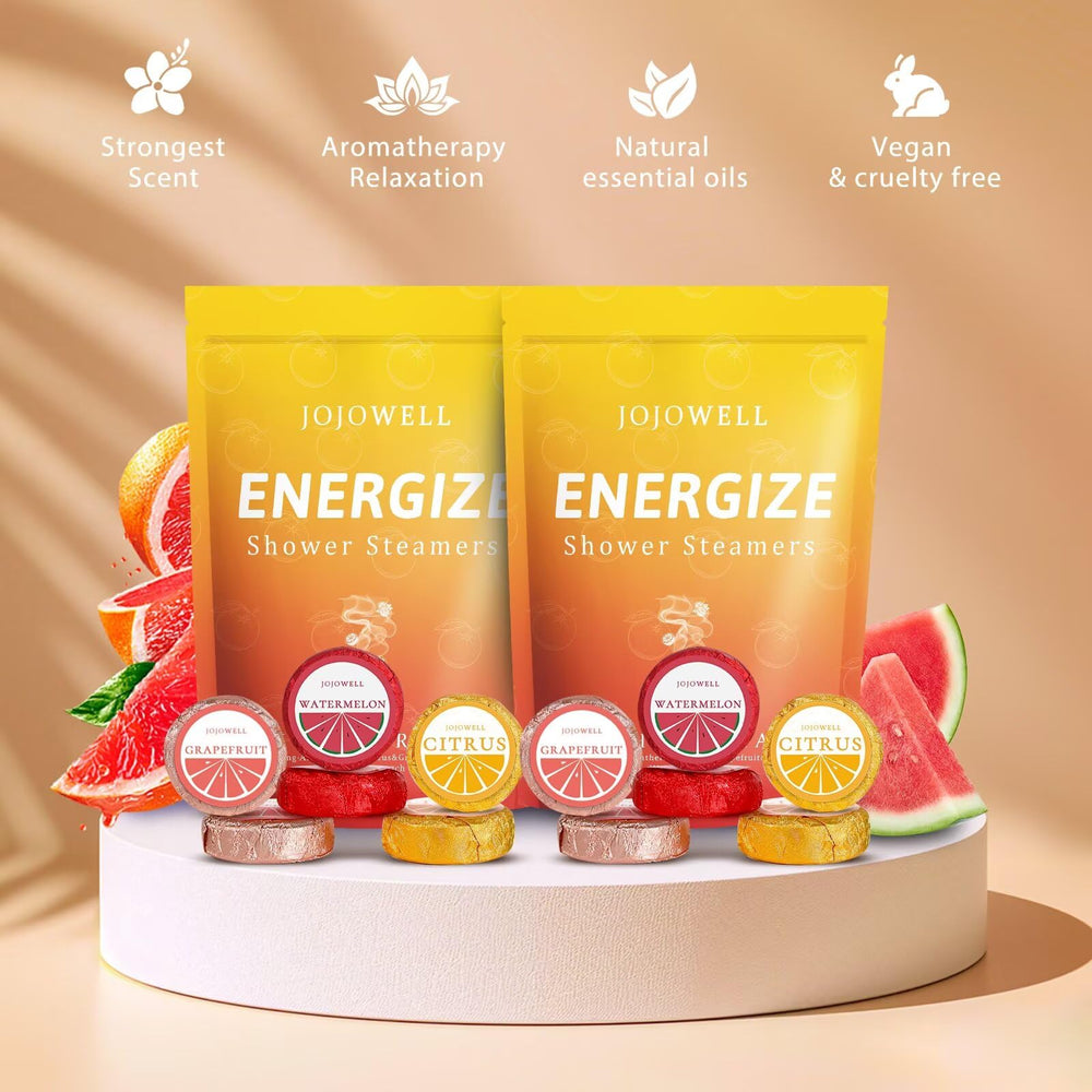 JoJowell bombas ducha pomelo para alivio del estrés diario.