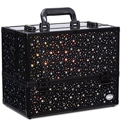 Joligrace maleta maquillaje espacio grande para organizar labiales y bases con facilidad.