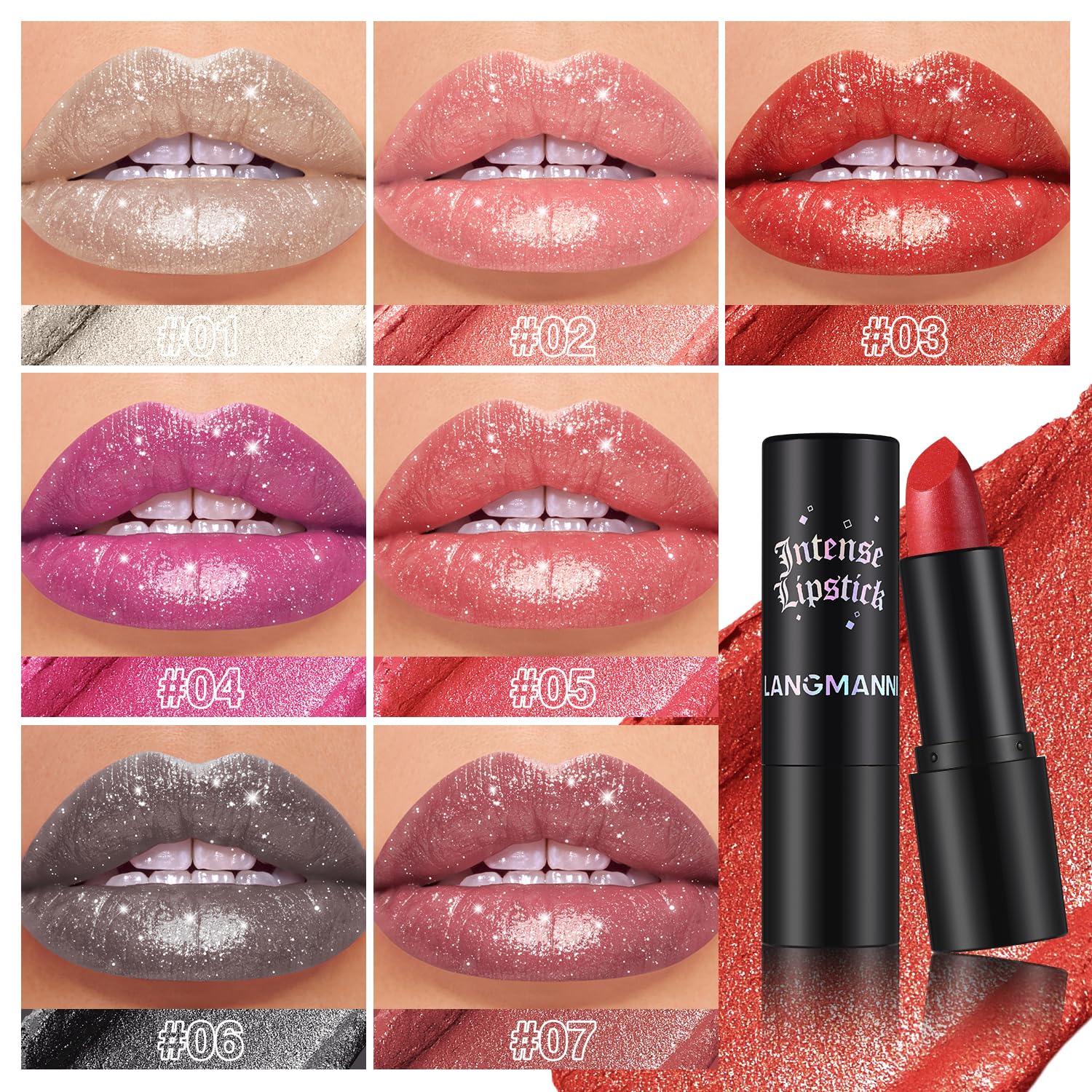 Jolil textura metalica para labios, color duradero.