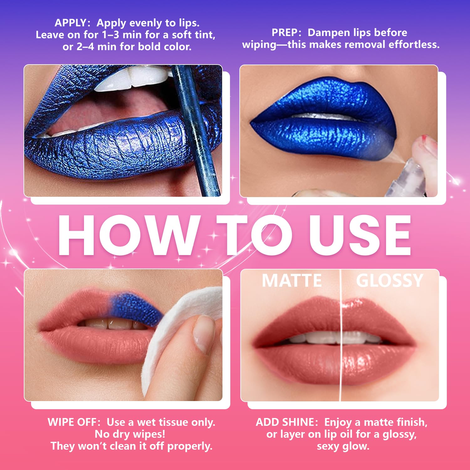 Jolilab Lip Stain Masque: resistente al agua para días activos y cosméticos duraderos.