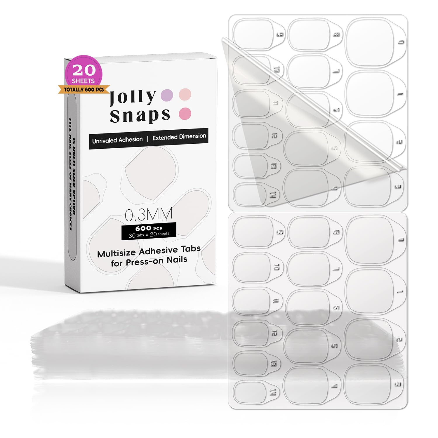 Jolly Snaps: etiquetas adhesivas para uñas con sujeción limpia