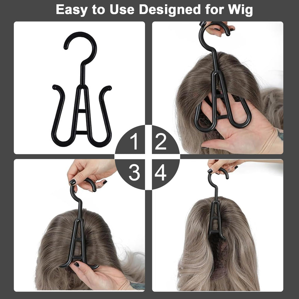 Jonley gancho para wig, cuelga y mantiene la forma.