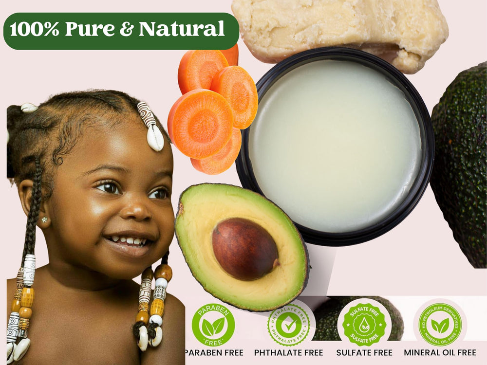 J'Organic Solutions Aceite de almendra en el cabello de niños para suavidad.