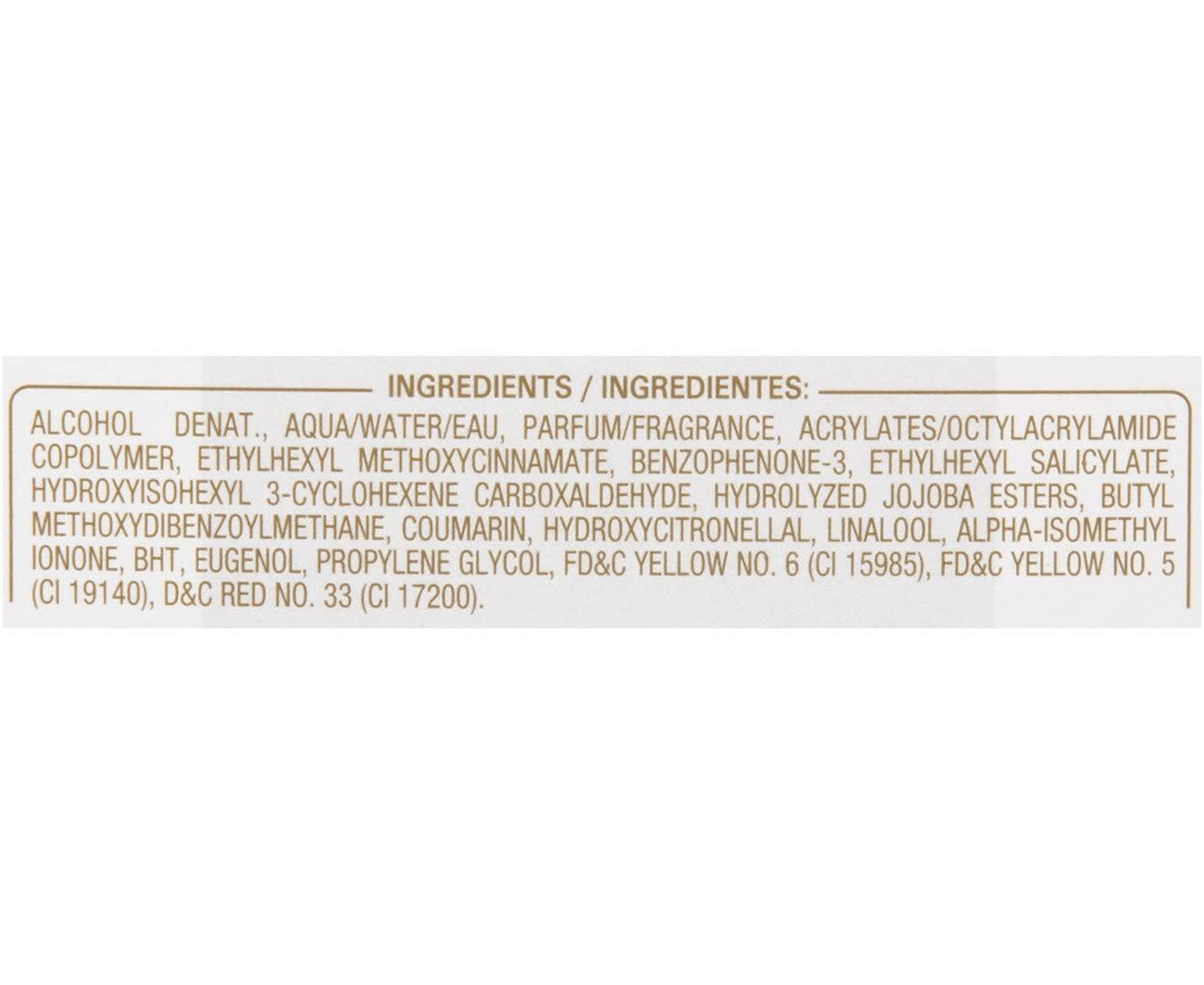 Tapa brillante de Jovan Almizcle Blanco añade toque premium.