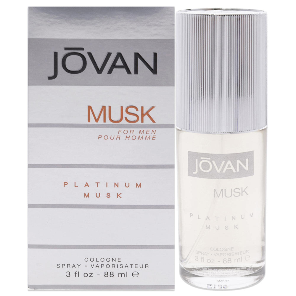 Jovan Platinum Musk, frasco de pulverizador de 3 onzas para uso diario
